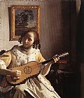 Johannes Vermeer The Guitar Player painting